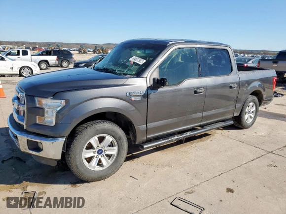 2015 Ford F-150 XLT with VIN 1FTEW1C82FFA58841, listed as a Copart auction lot 44627955 with 198,202 mi miles and Salvage Title. Bid and sale history available at carsss.com. Image 1.