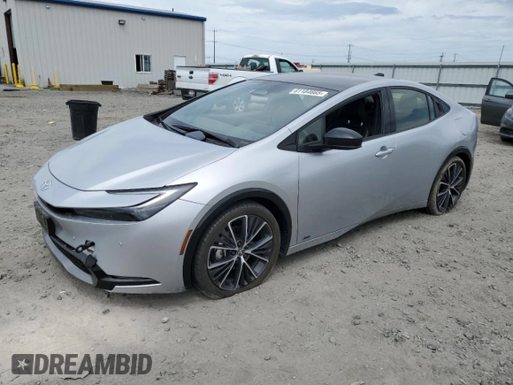 2024 Toyota Prius LE with VIN JTDADABU4R3011917, listed as a Copart auction lot 61184665 with 6,612 mi miles and Salvage title. Bid and sale history available at DreamBid. Image 1.