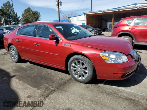 2011 Buick Lucerne CXL Premium with VIN 1G4HJ5EM0BU109350, listed as a Copart auction lot 48419635 with 104,565 mi miles and Salvage Title. Bid and sale history available at carsss.com. Image 4.