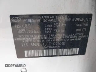2018 Hyundai Elantra SEL with VIN 5NPD84LF3JH292040, listed as a IAAI auction lot 42170406 with 174,293 mi miles and . Bid and sale history available at DreamBid. Image 9.