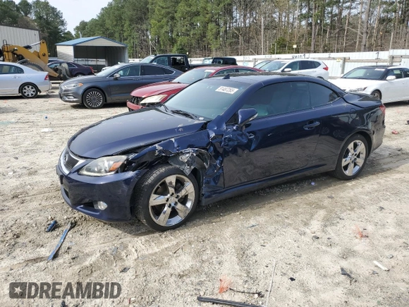 2011 Lexus IS 250 C with VIN JTHFF2C20B2520593, listed as a Copart auction lot 51487265 with 114,101 mi miles and Salvage Title. Bid and sale history available at DreamBid. Image 1.
