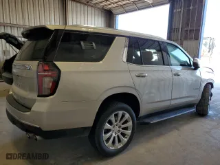 2021 Chevrolet Tahoe Premier with VIN 1GNSCSKD1MR151854, listed as a Copart auction lot 50471715 with 0 mi miles and Salvage Title. Bid and sale history available at carsss.com. Image 3.