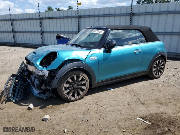 2021 MINI Convertible Cooper S with VIN WMWWJ5C04M3N25449, listed as a Copart auction lot 58513404 with NaN miles and Salvage Title. Bid and sale history available at carsss.com. Image 1.