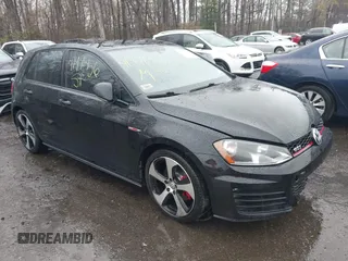 2015 Volkswagen GTI SE with VIN 3VW4T7AUXFM005650, listed as a IAAI auction lot 41971456 with 100,211 mi miles and . Bid and sale history available at DreamBid. Image 1.