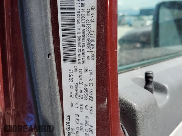 2008 Jeep Liberty Limited with VIN 1J8GN58K38W286172, listed as a Copart auction lot 58828415 with 81,606 mi miles and Salvage title. Bid and sale history available at DreamBid. Image 12.