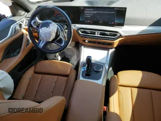2022 BMW i4 eDrive40 with VIN WBY73AW05NFM59840, listed as a Copart auction lot 55608094 with 25,720 mi miles and Salvage Title. Bid and sale history available at carsss.com. Image 8.