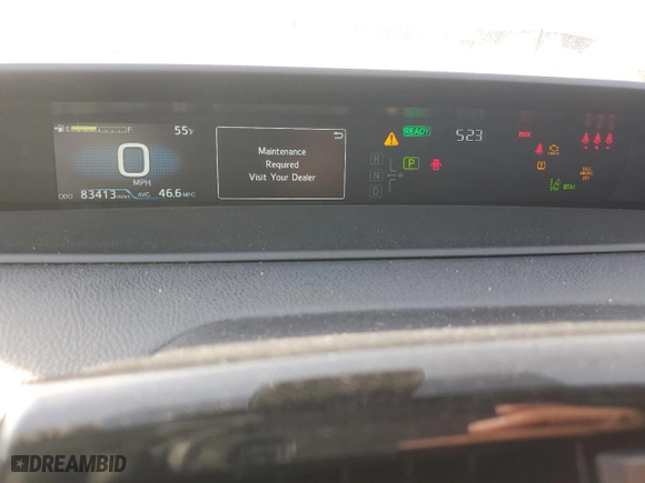2021 Toyota Prius L Eco with VIN JTDKAMFU6M3148164, listed as a Copart auction lot 41749225 with 83,413 mi miles and Salvage Title. Bid and sale history available at carsss.com. Image 9.