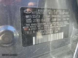 2019 Hyundai Elantra GT with VIN KMHH35LE4KU113780, listed as a Copart auction lot 47171385 with 93,467 mi miles and Salvage Title. Bid and sale history available at carsss.com. Image 15.