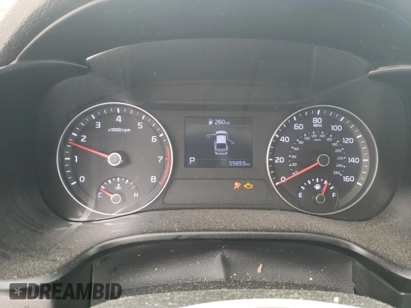 2019 Kia Forte LXS with VIN 3KPF24AD5KE109738, listed as a Copart auction lot 47586575 with 55,659 mi miles and Salvage Title. Bid and sale history available at carsss.com. Image 9.