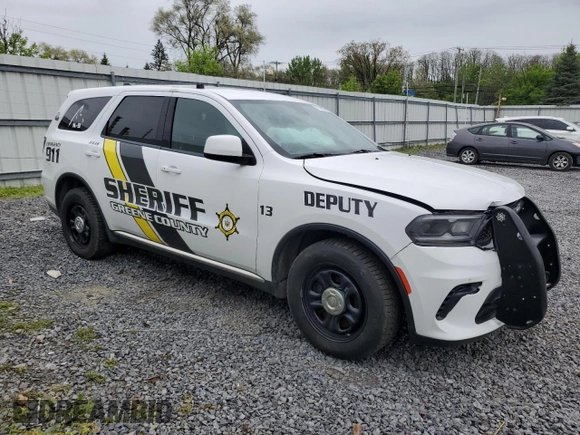 2021 Dodge Durango Special Service z VIN 1C4RDJFG4MC763486, wystawiony jako Copart lot #57222495 z przebiegiem 59 485 mil mil oraz Szkoda całkowita • Salvage title. Historia ofert i sprzedaży dostępna na DreamBid. Obrazek 4.
