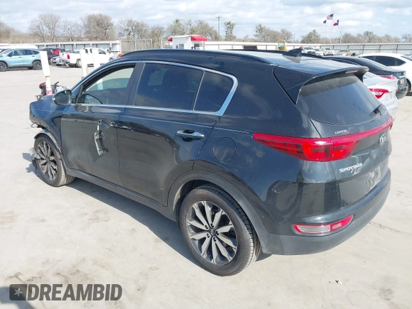 2018 Kia Sportage EX with VIN KNDPN3AC7J7373183, listed as a IAAI auction lot 41169417 with 174,423 mi miles and . Bid and sale history available at DreamBid. Image 3.