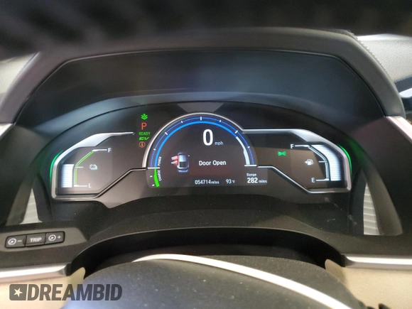 2018 Honda Clarity Plug-In Hybrid Touring with VIN JHMZC5F34JC019971, listed as a Copart auction lot 69590274 with 54,714 mi miles and Salvage Title. Bid and sale history available at carsss.com. Image 9.
