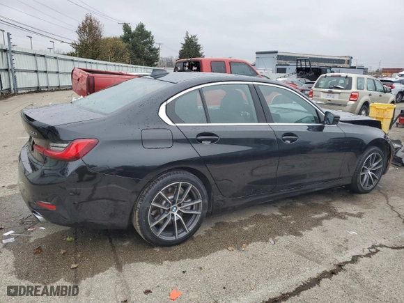 2021 BMW 3 Series 330i xDrive with VIN 3MW5R7J0XM8B60382, listed as a Copart auction lot 82113014 with 54,597 mi miles and Salvage Title. Bid and sale history available at carsss.com. Image 3.