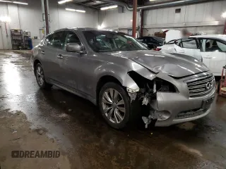 2011 Infiniti M with VIN JN1BY1AR1BM376791, listed as a Copart auction lot 43964725 with 190,460 mi miles and Salvage Title. Bid and sale history available at DreamBid. Image 4.