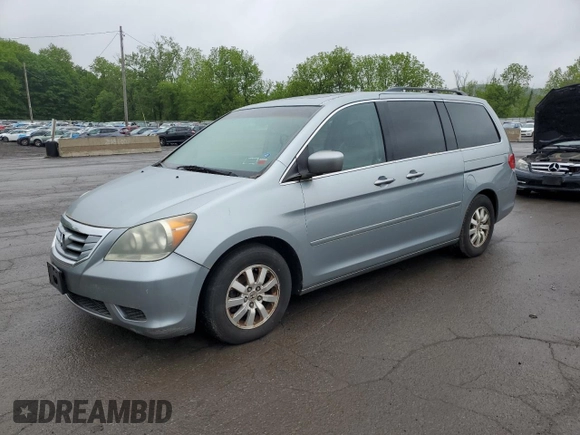 2008 Honda Odyssey EX-L z VIN 5FNRL38758B053436, wystawiony jako Copart lot #58325355 z przebiegiem 161 862 mil mil oraz Czysty tytuł • Clean title. Historia ofert i sprzedaży dostępna na DreamBid. Obrazek 1.
