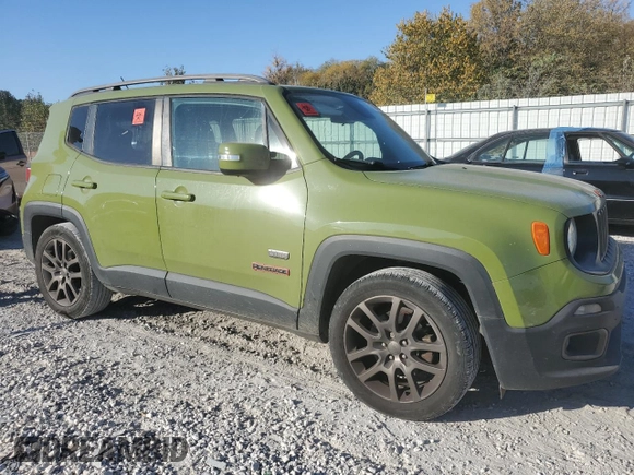 2016 Jeep Renegade Latitude with VIN ZACCJABW7GPC82868, listed as a Copart auction lot 75695084 with 109,790 mi miles and Salvage Title. Bid and sale history available at DreamBid. Image 4.
