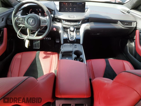 2025 Acura TLX w/A-Spec Package with VIN 19UUB6F53SA000588, listed as a Copart auction lot 46483245 with 5,417 mi miles and Salvage Title. Bid and sale history available at DreamBid. Image 8.