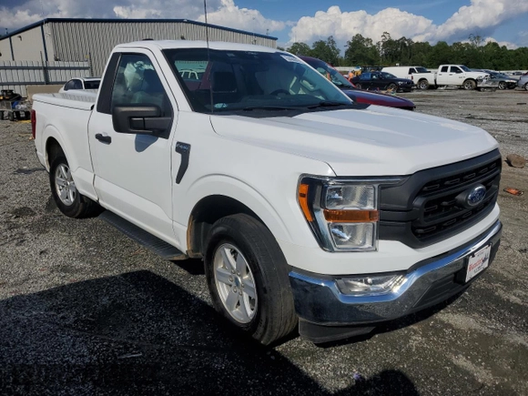 2021 Ford F-150 XL with VIN 1FTMF1CP5MKE21303, listed as a Copart auction lot 56406605 with 93,906 mi miles and Salvage title. Bid and sale history available at DreamBid. Image 4.