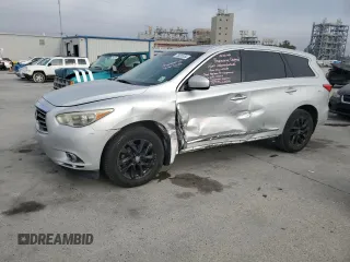 2013 Infiniti JX35 with VIN 5N1AL0MN9DC330818, listed as a Copart auction lot 78020554 with 197,846 mi miles and Salvage Title. Bid and sale history available at carsss.com. Image 1.