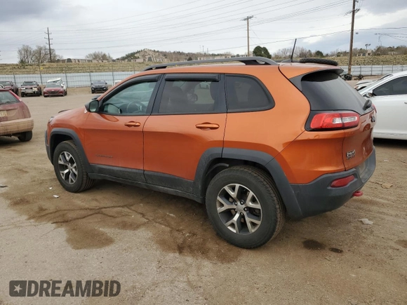 2016 Jeep Cherokee Trailhawk with VIN 1C4PJMBS2GW132928, listed as a Copart auction lot 50914955 with 156,993 mi miles and Salvage Title. Bid and sale history available at DreamBid. Image 2.