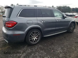 2017 Mercedes-Benz GLS with VIN 4JGDF7FEXHA893212, listed as a Copart auction lot 80876754 with 110,073 mi miles and Salvage Title. Bid and sale history available at carsss.com. Image 3.