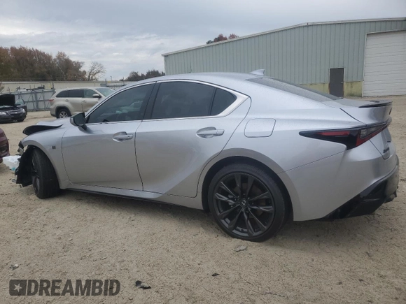 2024 Lexus IS with VIN JTHBZ1B28R5078088, listed as a Copart auction lot 81954014 with 6,858 mi miles and Salvage Title. Bid and sale history available at carsss.com. Image 2.