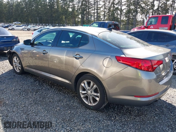 2013 Kia Optima EX with VIN 5XXGN4A75DG148233, listed as a IAAI auction lot 41878061 with 124,066 mi miles. Bid and sale history available at carsss.com. Image 3.