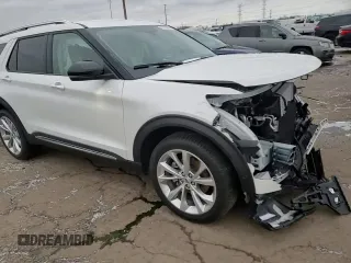 2023 Ford Explorer Platinum with VIN 1FM5K8HC4PGB82389, listed as a Copart auction lot 87203834 with 3,831 mi miles and Salvage title. Bid and sale history available at DreamBid. Image 12.
