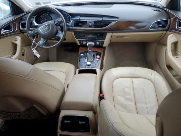 2013 Audi A6 Premium Plus with VIN WAUDFAFC8DN076742, listed as a Copart auction lot 51014335 with 92,694 mi miles and Salvage title. Bid and sale history available at DreamBid. Image 8.