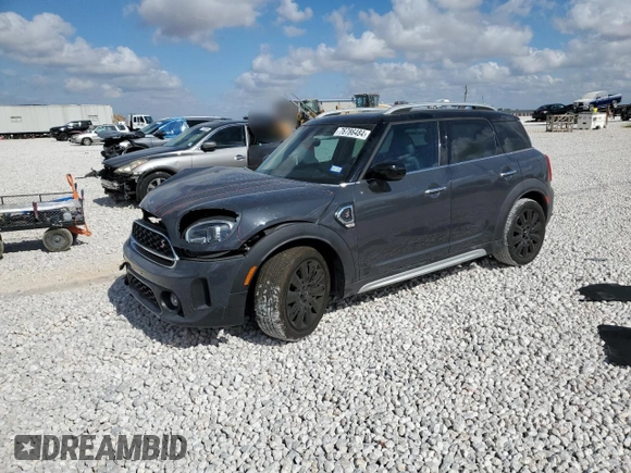 2021 MINI Countryman Cooper S with VIN WMZ53BR02M3M67582, listed as a Copart auction lot 76786484 with 44,736 mi miles and Salvage Title. Bid and sale history available at carsss.com. Image 1.