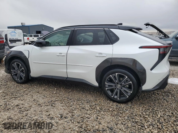 2023 Toyota bZ4X XLE with VIN JTMABACA9PA023807, listed as a Copart auction lot 48792805 with 10,397 mi miles and Salvage title. Bid and sale history available at DreamBid. Image 2.