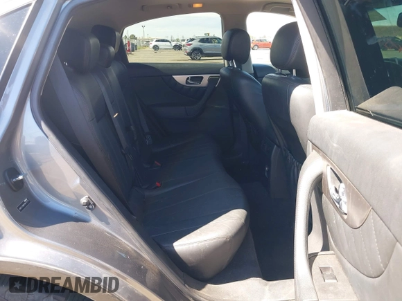 2017 Infiniti QX70 with VIN JN8CS1MWXHM415170, listed as a IAAI auction lot 42788300 with 128,468 mi miles and . Bid and sale history available at DreamBid. Image 8.