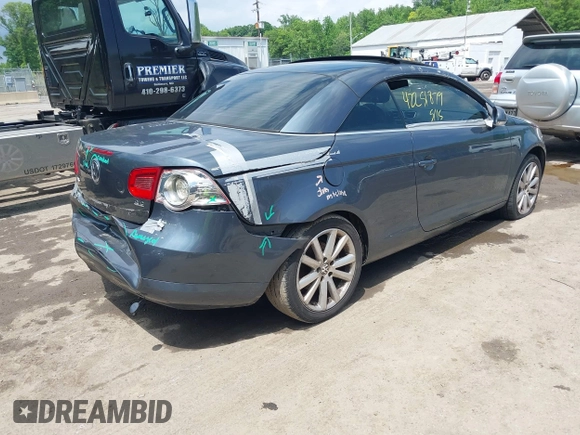 2007 Volkswagen Eos 3.2L с VIN WVWFB71F27V027570, выставлен на аукционе IAAI как лот 42251879 с пробегом 113 736 миль миль и . История ставок и продаж доступна на DreamBid. Изображение 4.