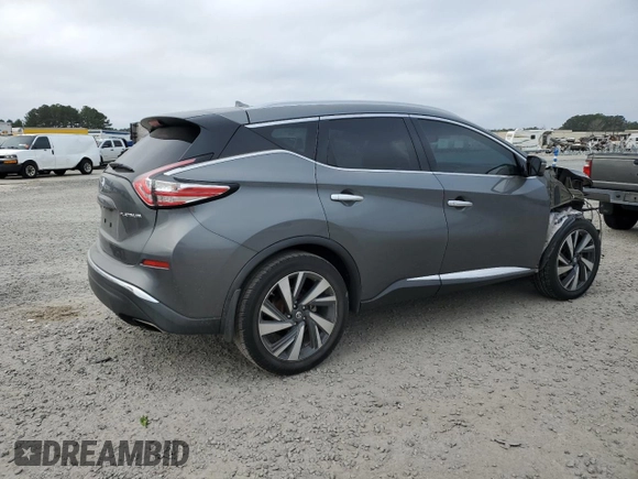 2016 Nissan Murano S with VIN 5N1AZ2MGXGN118059, listed as a Copart auction lot 43578865 with 175,921 mi miles and Salvage Title. Bid and sale history available at carsss.com. Image 3.
