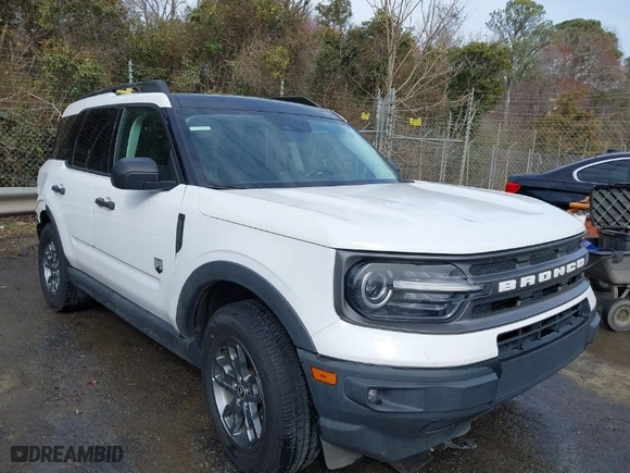 2021 Ford Bronco Sport Big Bend with VIN 3FMCR9B66MRA41663, listed as a IAAI auction lot 41755117 with 44,405 mi miles. Bid and sale history available at carsss.com. Image 1.