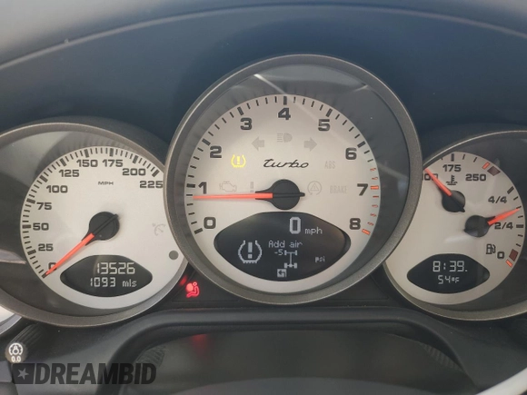 2008 Porsche 911 with VIN WP0CD29958S788935, listed as a Copart auction lot 88786615 with 13,526 mi miles and Salvage title. Bid and sale history available at DreamBid. Image 9.
