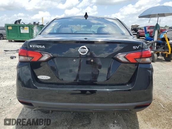 2021 Nissan Versa SV with VIN 3N1CN8EV7ML912282, listed as a Copart auction lot 58038755 with 65,525 mi miles and Salvage title. Bid and sale history available at DreamBid. Image 6.