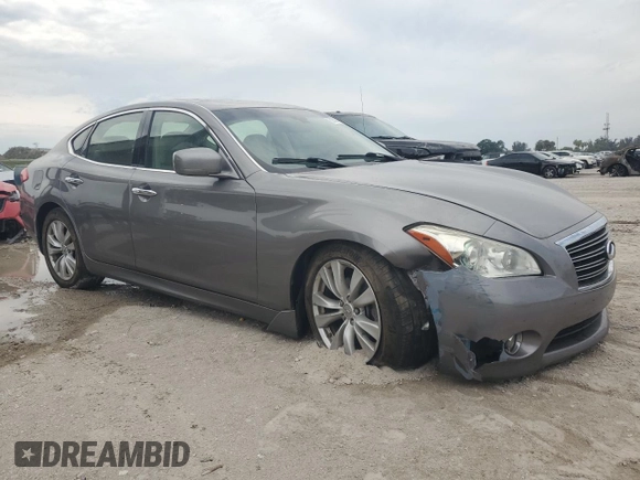 2011 Infiniti M with VIN JN1AY1AR7BM570737, listed as a Copart auction lot 50538705 with 93,801 mi miles and Non Repairable. Bid and sale history available at carsss.com. Image 4.