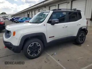2016 Jeep Renegade Trailhawk z VIN ZACCJBCT9GPC89105, wystawiony jako Copart lot #62579715 z przebiegiem 136 167 mil mil oraz Szkoda całkowita • Salvage title. Historia ofert i sprzedaży dostępna na DreamBid. Obrazek 1.