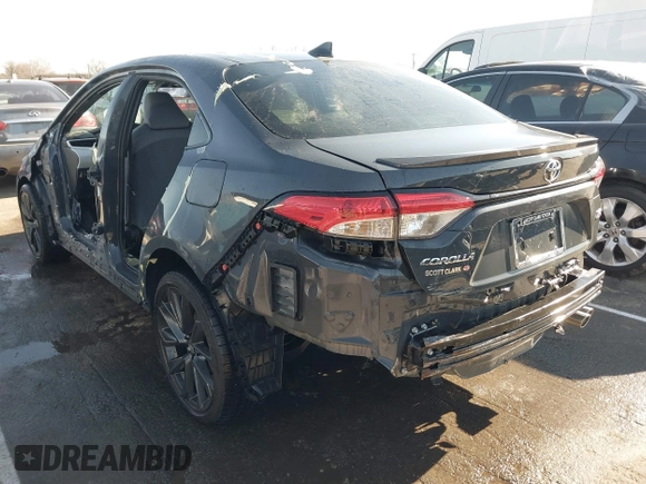 2024 Toyota Corolla SE with VIN 5YFS4MCE4RP191470, listed as a IAAI auction lot 41703349 with 15,129 mi miles and . Bid and sale history available at DreamBid. Image 3.