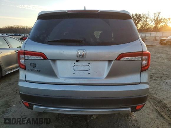 2020 Honda Pilot EX-L with VIN 5FNYF5H51LB026045, listed as a Copart auction lot 87933045 with 0 mi miles and Salvage Title. Bid and sale history available at carsss.com. Image 6.