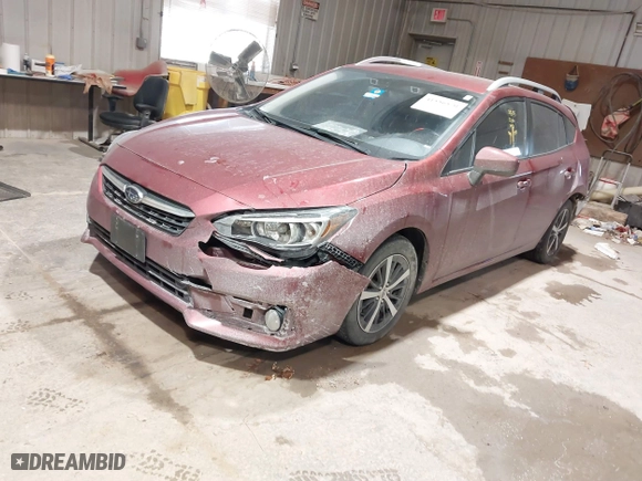 2022 Subaru Impreza Premium with VIN 4S3GTAV68N3727143, listed as a IAAI auction lot 41556570 with 62,136 mi miles. Bid and sale history available at carsss.com. Image 17.