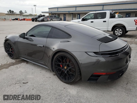 2024 Porsche 911 Carrera S with VIN WP0AB2A98RS219023, listed as a Copart auction lot 87745485 with 0 mi miles and Non Repairable. Bid and sale history available at carsss.com. Image 2.