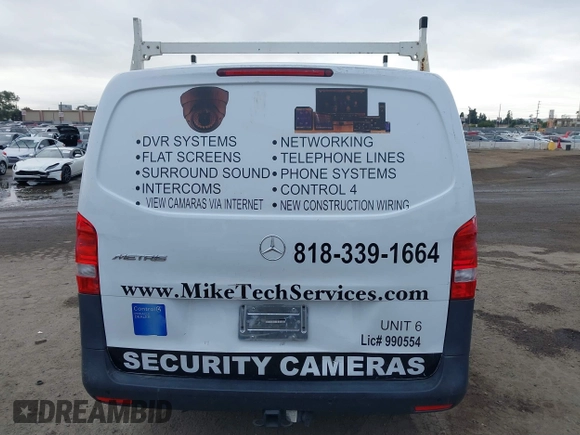 2016 Mercedes-Benz Metris Cargo with VIN WD3PG2EAXG3135769, listed as a IAAI auction lot 40958000 with Not provided miles and . Bid and sale history available at DreamBid. Image 16.