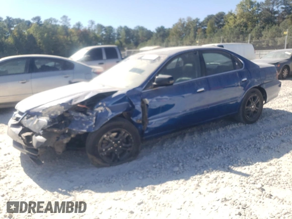 2003 Acura TL with VIN 19UUA56643A064419, listed as a Copart auction lot 76987394 with 254,162 mi miles and Salvage Title. Bid and sale history available at carsss.com. Image 1.