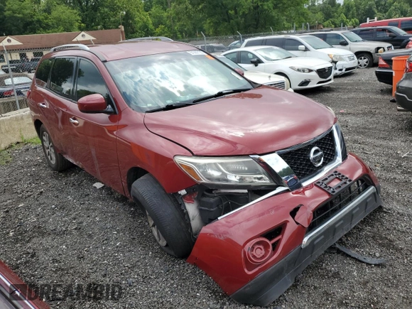 2015 Nissan Pathfinder S with VIN 5N1AR2MM1FC671098, listed as a Copart auction lot 64360135 with 140,060 mi miles and Salvage title. Bid and sale history available at DreamBid. Image 4.