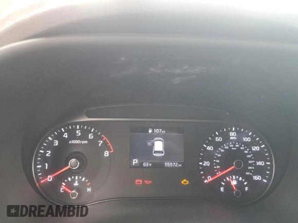 2020 Kia Soul S with VIN KNDJ23AUXL7122250, listed as a Copart auction lot 52758195 with 55,572 mi miles and Salvage Title. Bid and sale history available at carsss.com. Image 9.
