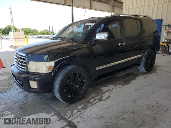 2008 Infiniti QX56 z VIN 5N3AA08D48N901835, wystawiony jako Copart lot #57512205 z przebiegiem 234 514 mil mil oraz Szkoda całkowita • Salvage title. Historia ofert i sprzedaży dostępna na DreamBid. Obrazek 1.