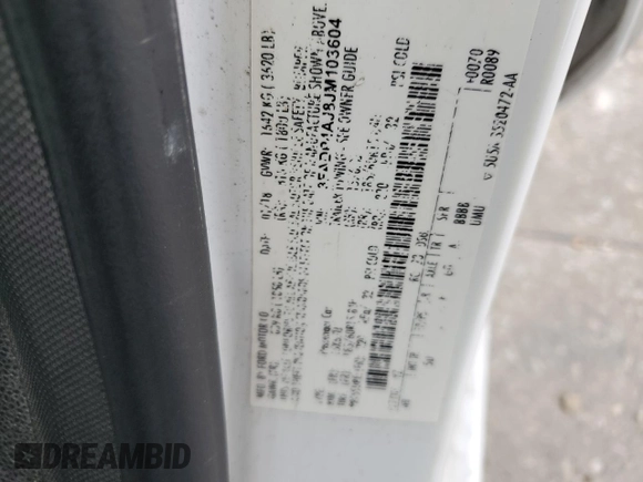 2018 Ford Fiesta S z VIN 3FADP4AJ8JM103604, wystawiony jako Copart lot #60531945 z przebiegiem 173 027 mil mil oraz Szkoda całkowita • Salvage title. Historia ofert i sprzedaży dostępna na DreamBid. Obrazek 13.