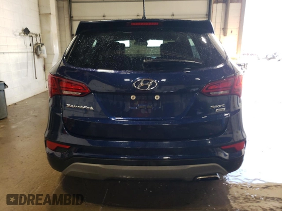 2018 Hyundai Santa Fe 2.4L z VIN 5XYZTDLB4JG553894, wystawiony jako Copart lot #56859585 z przebiegiem 97 313 mil mil oraz Szkoda całkowita • Salvage title. Historia ofert i sprzedaży dostępna na DreamBid. Obrazek 6.